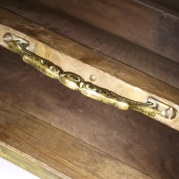 Victorian newspaper - magazine pub scene case wood & brass rack circa 1930 - Picture 4 of 9